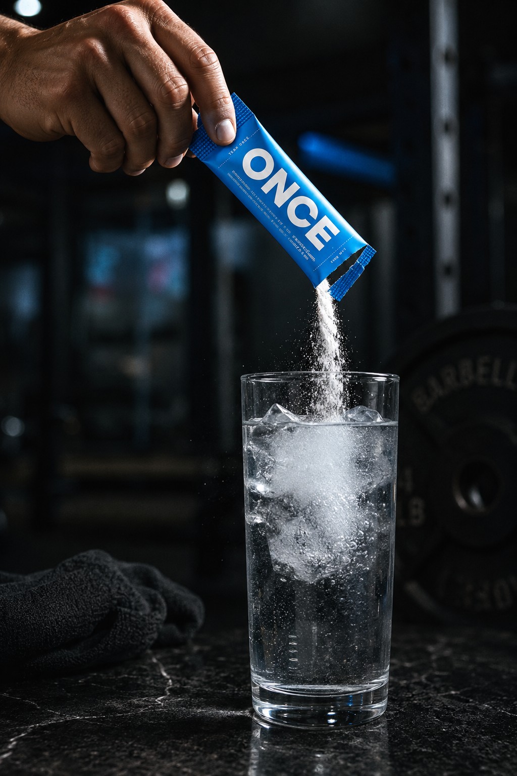 Pouring ONCE into cold water